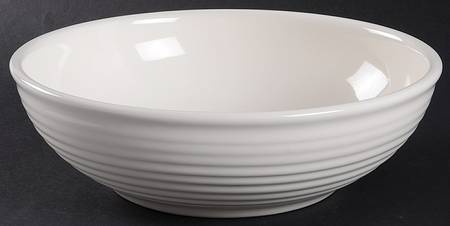 Ring White 9" Salad Serving Bowl