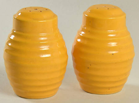 Ring Yellow (Older, Circa 1940) Salt & Pepper Set