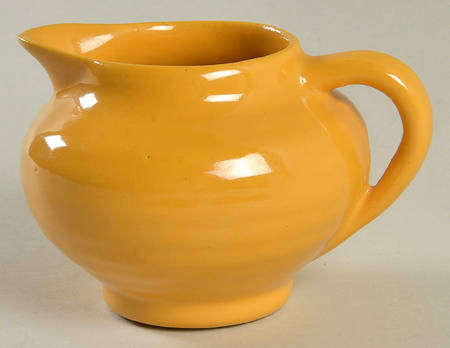 Ring Yellow (Older, Circa 1940) Mini Creamer