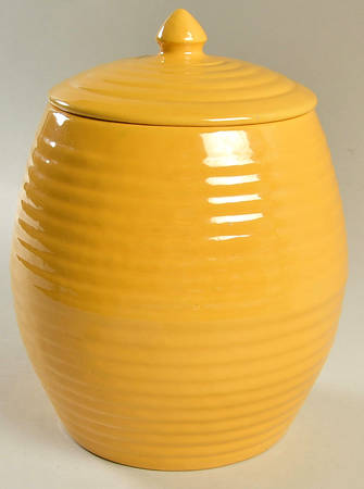 Ring Yellow (Older, Circa 1940) Cookie Jar & Lid