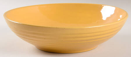 Ring Yellow (Older, Circa 1940) 9" Square Shallow Salad Serving Bowl