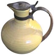 Ring Yellow (Older, Circa 1940) Brass Handle Coffee Pot & Lid