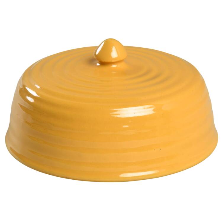 Ring Yellow (Older, Circa 1940) Lid for Round Butter