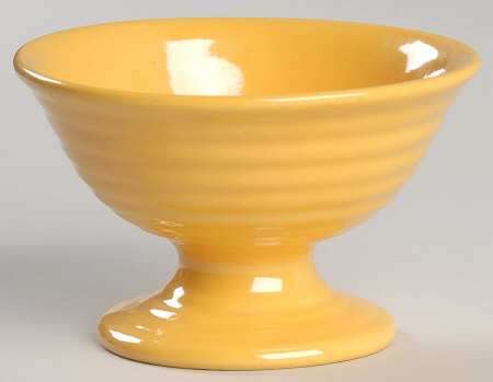 Ring Yellow (Older, Circa 1940) China Sherbet