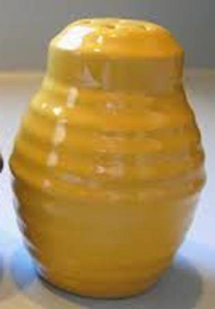 Ring Yellow (Older, Circa 1940) Salt Shaker