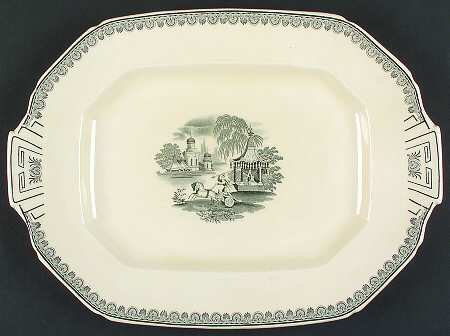 Damascus 14" Oval Serving Platter by Baker & Co