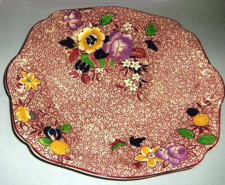 Los Angelos Square Handled Cake Plate