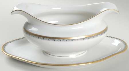 Adrian Gravy Boat with Attached Underplate