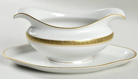 Athena Gravy Boat with Attached Underplate