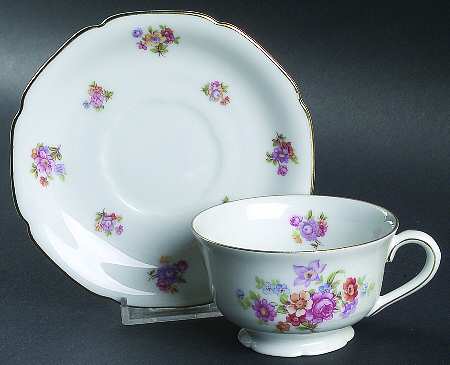 BAR15 Footed Cup & Saucer Set