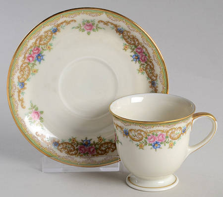 Beverly Footed Demitasse Cup & Saucer Set