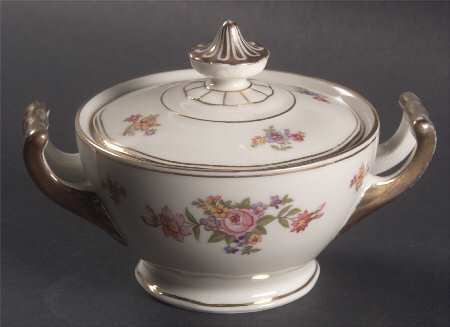 Bohemian Rose Sugar Bowl & Lid