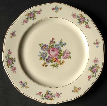 Bohemian Rose Luncheon Plate