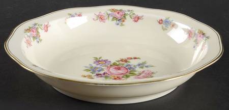 Bohemian Rose Rim Soup Bowl