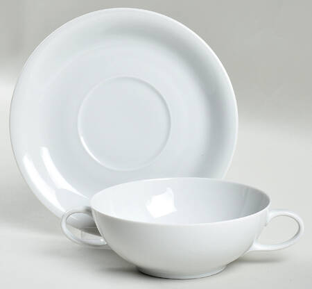 Celeste Flat Cream Soup Bowl & Saucer Set
