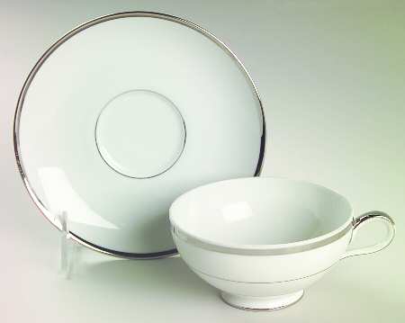 Diana Footed Cup & Saucer Set
