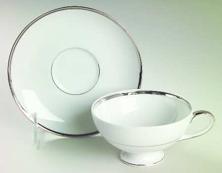 Diana Footed Cup & Saucer Set