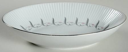 Feather Flair 9" Oval Vegetable Bowl