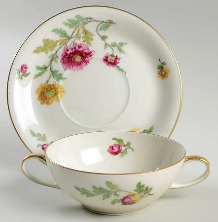 Juliana Flat Cream Soup Bowl & Saucer Set