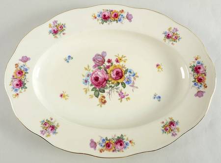 Le Bouquet 15" Oval Serving Platter