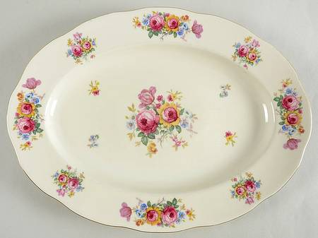 Le Bouquet 13" Oval Serving Platter