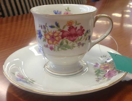 Lorna Footed Demitasse Cup & Saucer Set