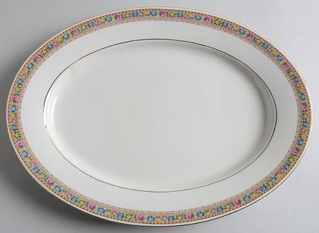 Lucille 12" Oval Serving Platter