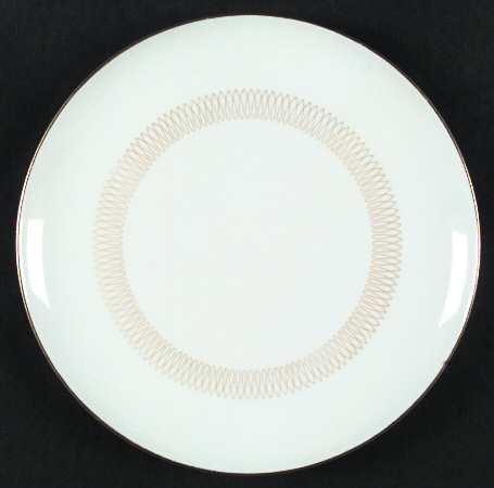Lyric (Gold Design On White) Salad Plate
