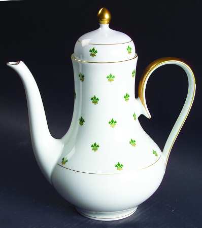 Nanette (Gold Verge) Coffee Pot & Lid