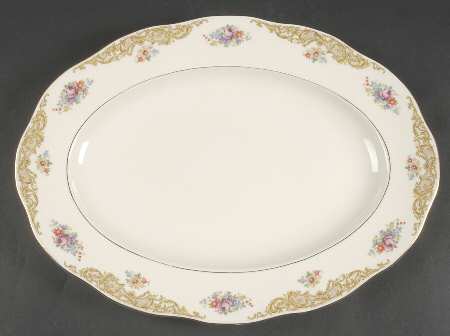 Priscilla 15" Oval Serving Platter