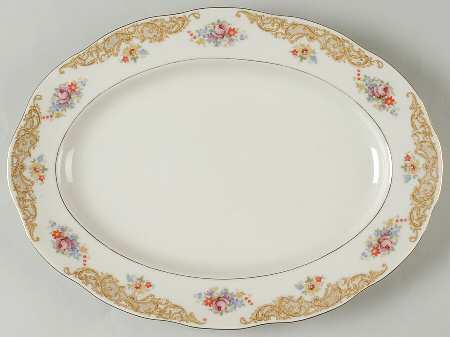 Priscilla 13" Oval Serving Platter
