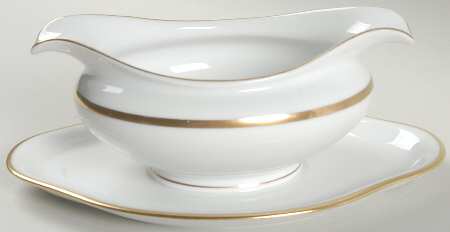 Regina Gravy Boat with Attached Underplate by Baronet