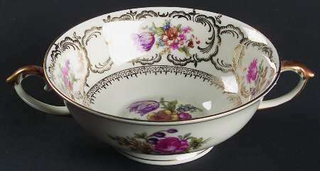 Rhapsody Footed Cream Soup Bowl