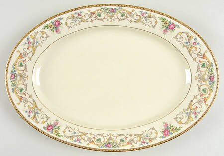 Romance 15" Oval Serving Platter by Baronet