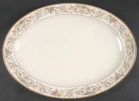 Romance 17" Oval Serving Platter