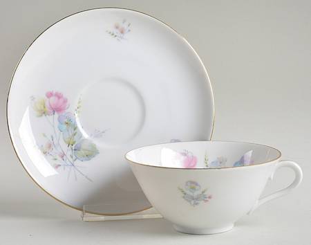 Footed Cup & Saucer Set