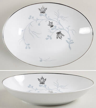 Silver Arbor 9" Oval Vegetable Bowl
