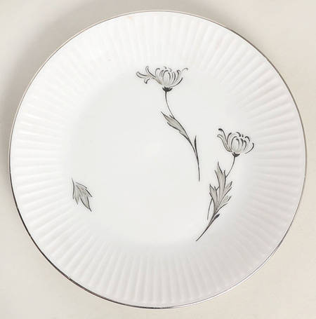 Silver Mums Bread & Butter Plate
