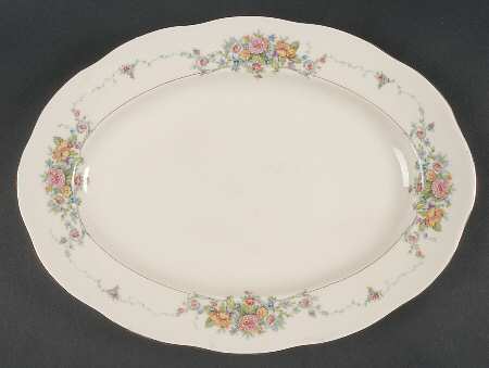 Stephanie 13" Oval Serving Platter