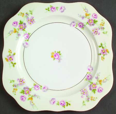 Sylvia Square Luncheon Plate