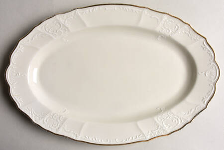 Bernadotte Ivory 14" Oval Serving Platter