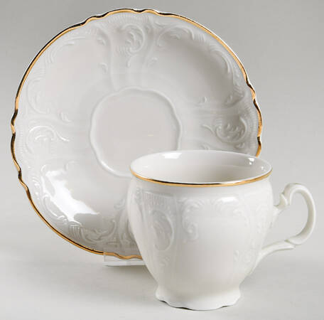 Bernadotte Ivory Footed Cup & Saucer Set