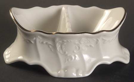 Bernadotte Ivory Double Salt Dip