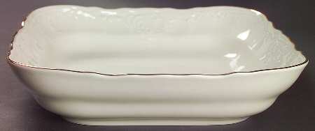 Bernadotte Ivory 10" Square Vegetable Bowl