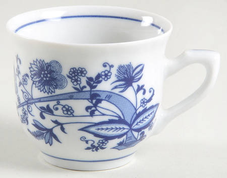 Blue Onion Flat Demitasse Cup