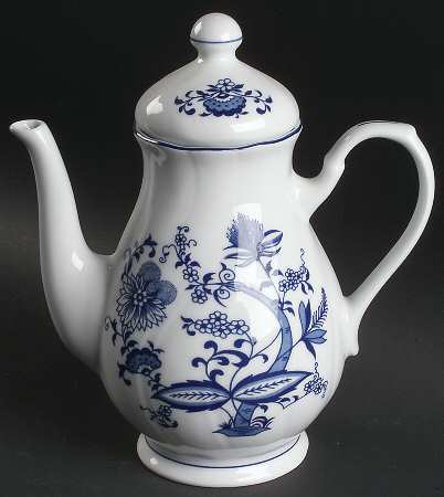 Blue Onion Coffee Pot & Lid