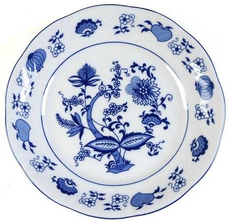 Blue Onion Salad Plate