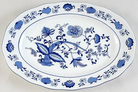 Blue Onion 13" Oval Serving Platter