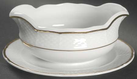 Princess Gravy Boat with Attached Underplate