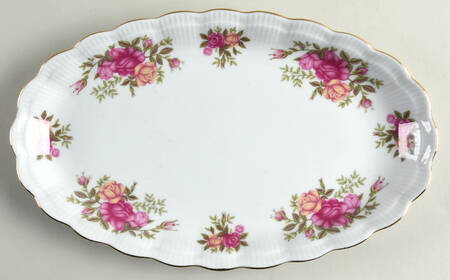 Rose Garden 13" Oval Serving Platter